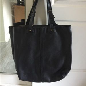 Coach Large Black Leather Tote - Really Sturdy